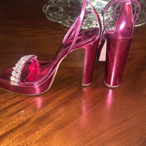 ALEXANDRE BIRMAN 725 Lenny Crystal Embellished Platform Sandals - Picture 10 of 14